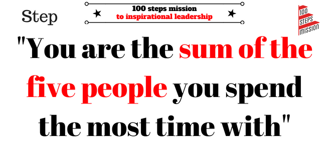 Sum of the five people you spend the most time with